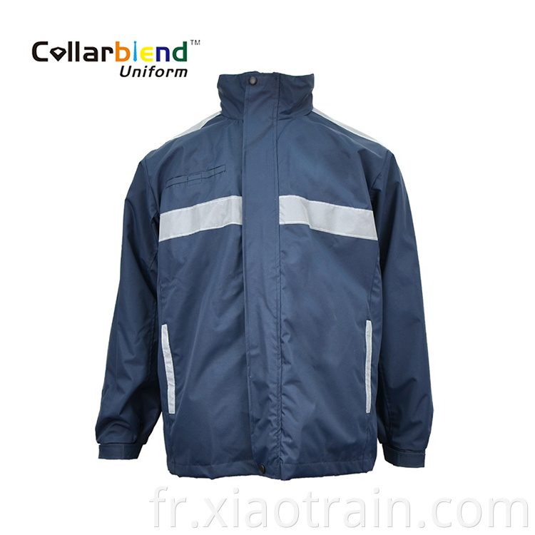 Navy Blue Reflective Jacket